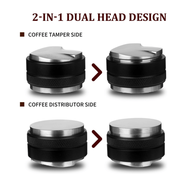 Black Coffee Distributor Tamper 58 1in2 mm - Image 6